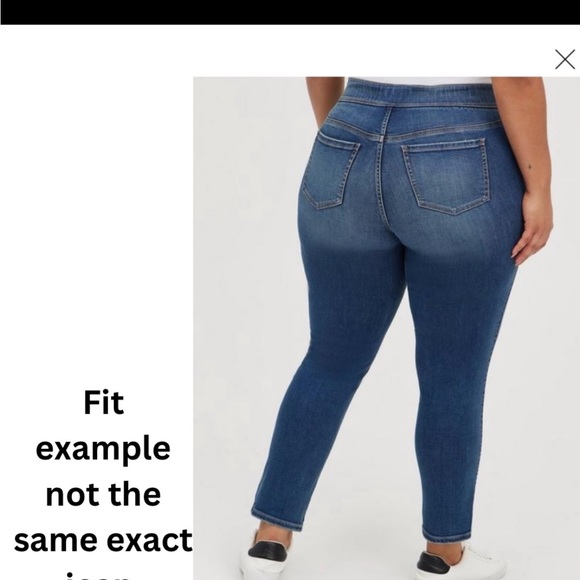 Torrid Bootcut lean jean 5T but cut off to be regular length - Picture 3 of 7